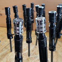 かねは商店様オーダー品のＥＣＳリールシートを使用したトラウト用グリップの製作