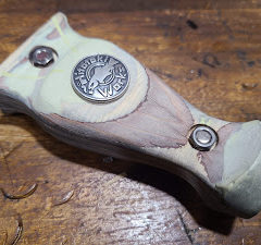 渓流ルアー用ラバーランディングネット製品化へ向けグリップの型決め