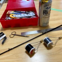 【渓流ロッド】自作WICKMANでバイトシーンの動画