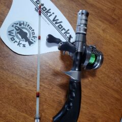 自作グラスロッドと自作ガングリップ