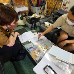 オリジナル渓流ルアーを開発